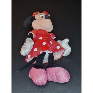 TY Minnie Mouse Plush With Iradecent Dress